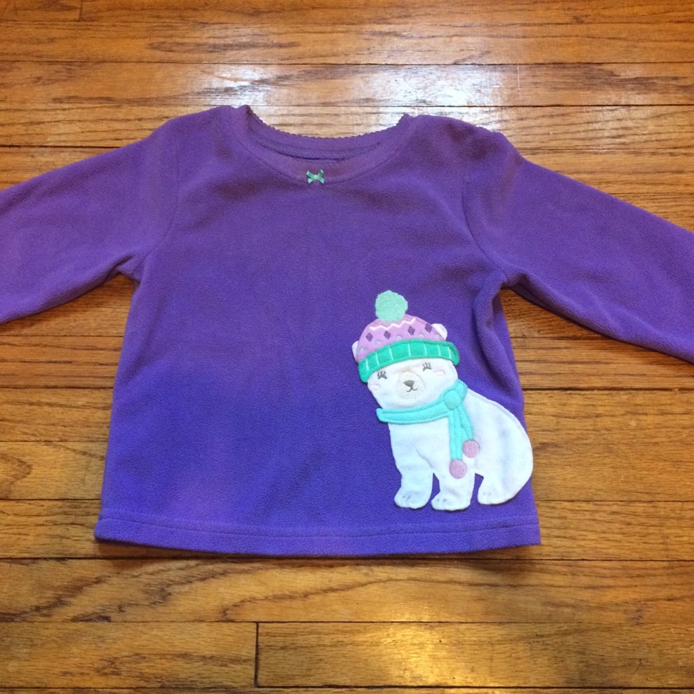Carter’s Girls sweater Purple Size 24 Polar Bear